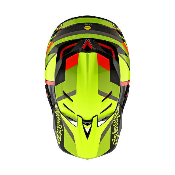 Casco D4 Carbon Omega Negro Amarillo