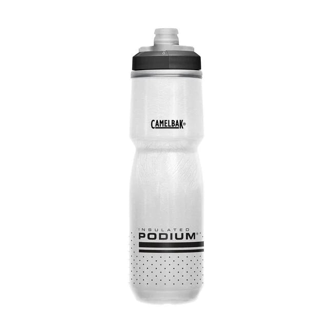 Botella Caramañola Bicicleta, Podium® Chill™ de 710ml, White Black