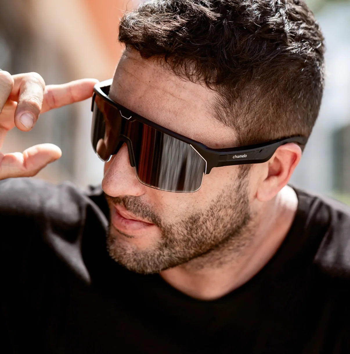 Gafas Music Shield, Black/Smoke