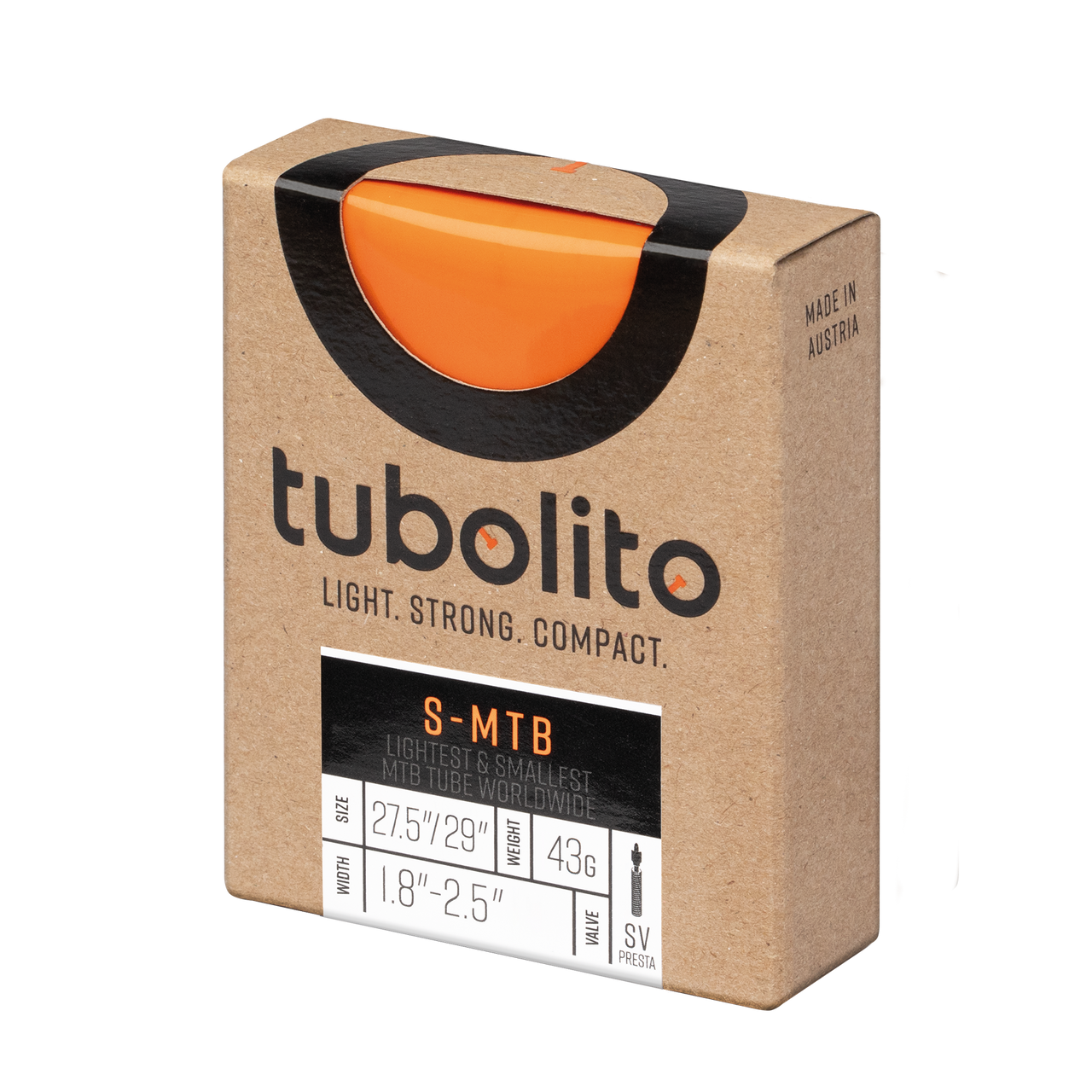 Neumático S-Tubo MTB 27.5x1.8-29x2.5" PV 42mm, Naranja