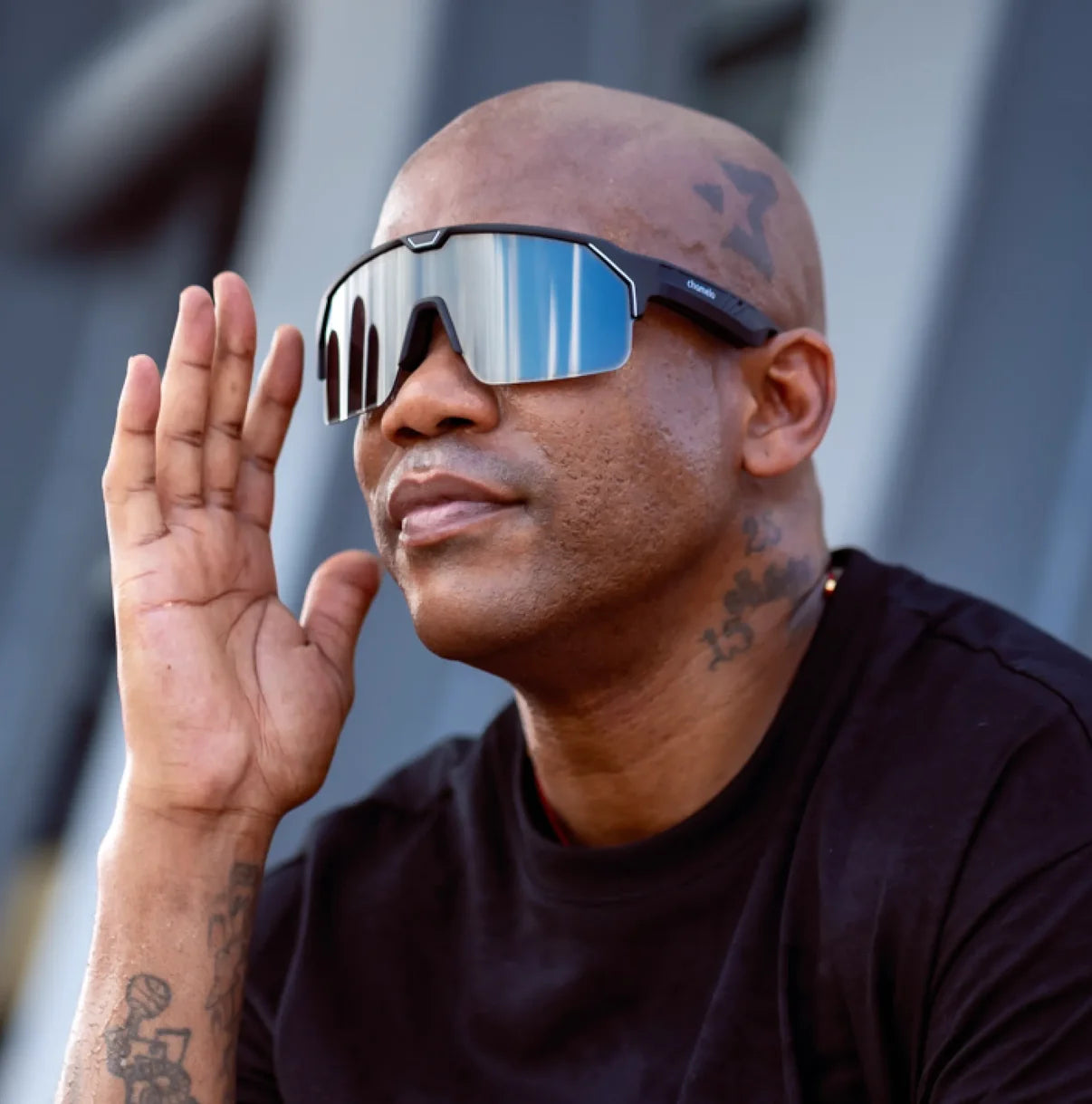 Gafas Music Shield, Black/Smoke