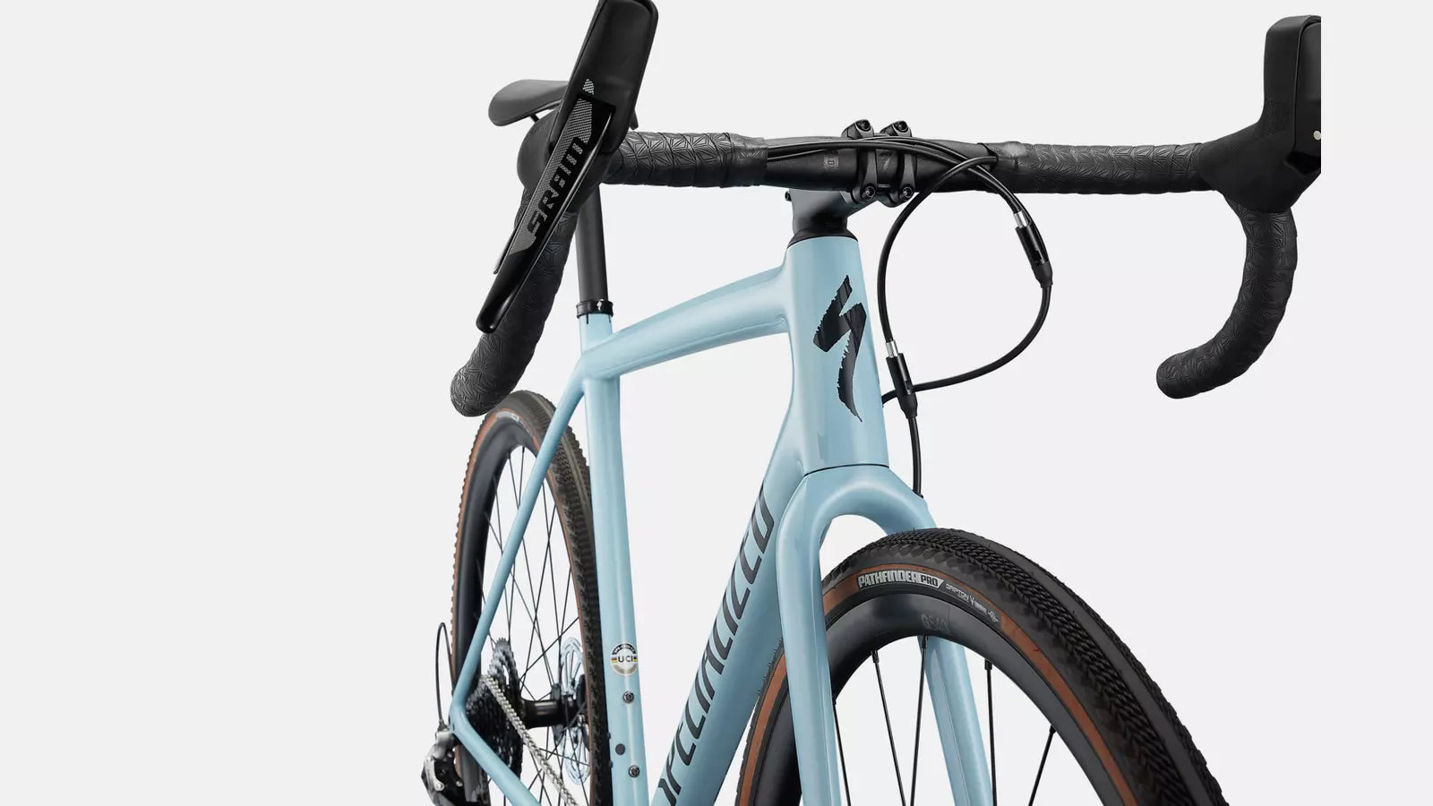 Bicicleta Crux Comp, Gloss Arctic Blue/Tarmac Black