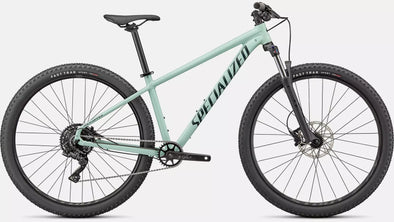 Bicicleta Rockhopper Comp 29, Gloss ca white sage/Satin forest green