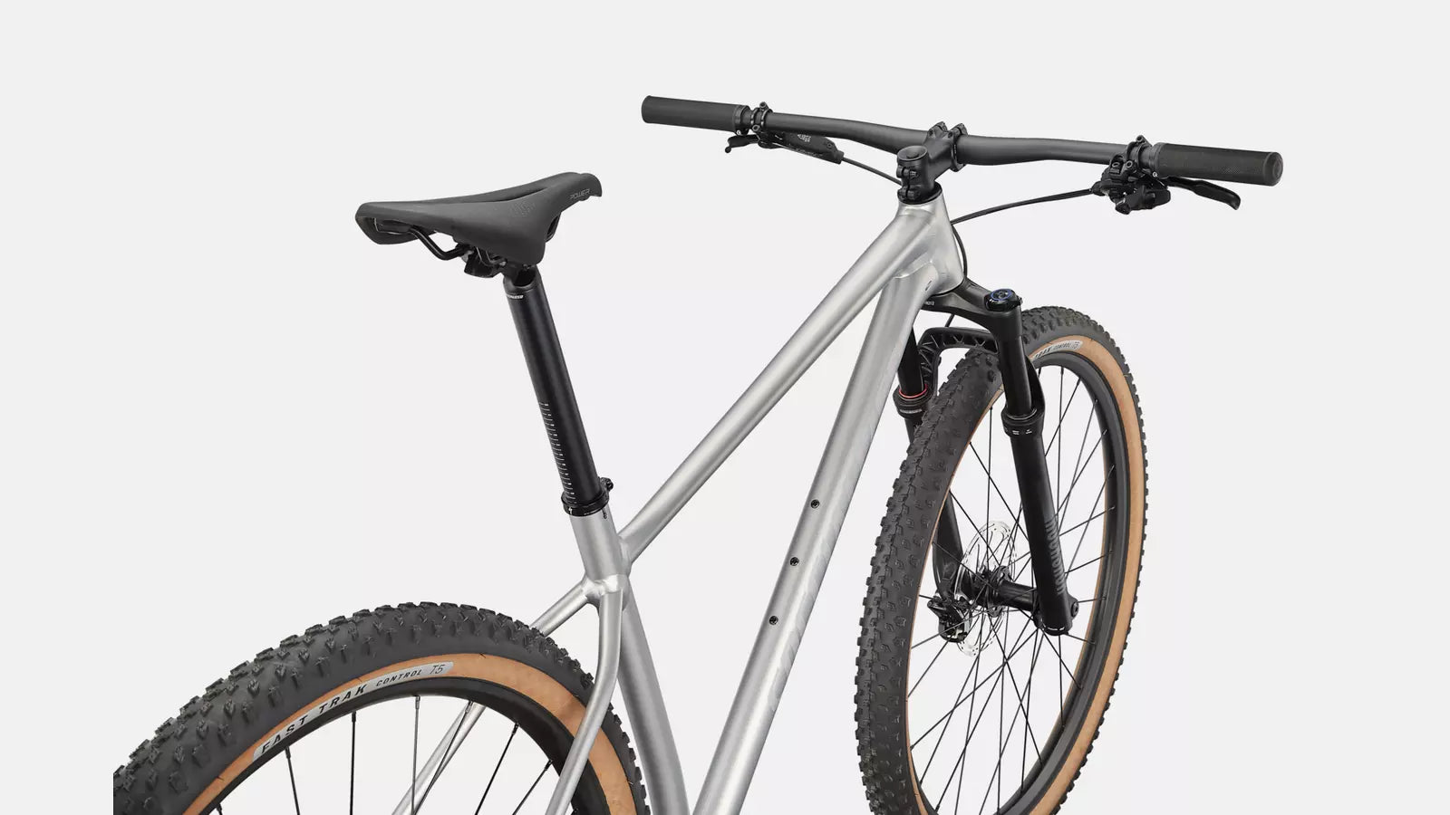Bicicleta Chisel Comp, Satin light silver/Gloss spectraflair