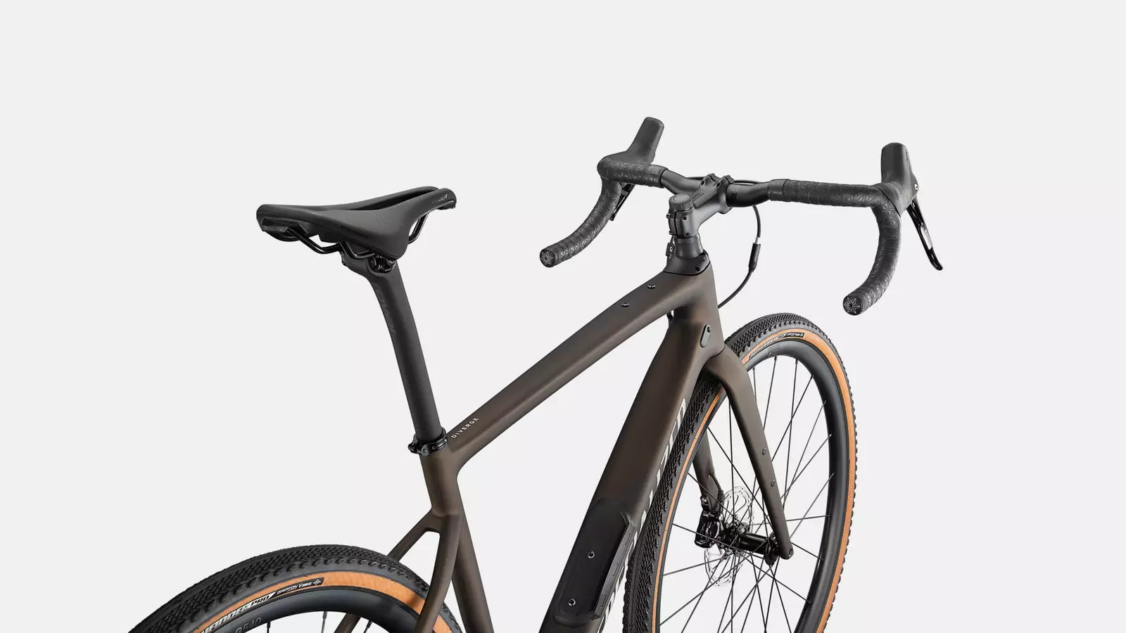 Bicicleta Diverge Comp Carbon, Satin Gunmetal/White