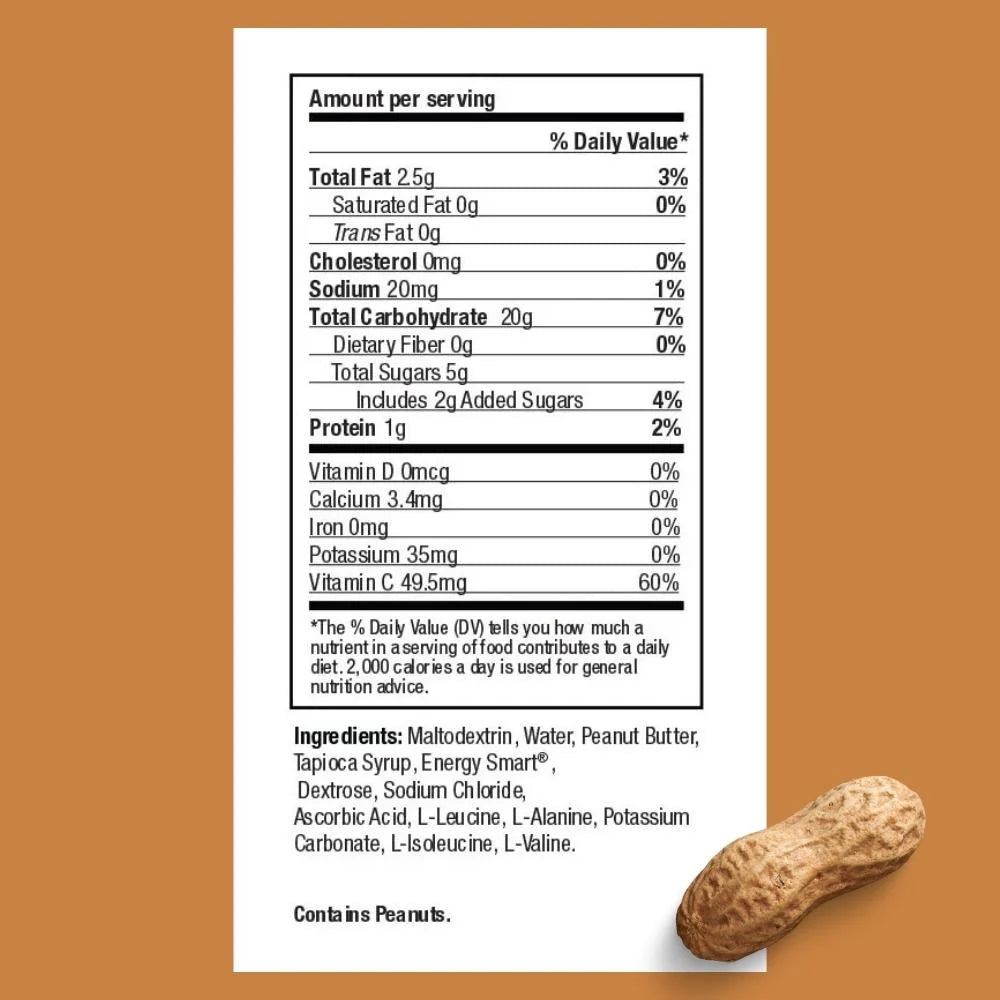 Gel, Peanut Butter, 24/Count