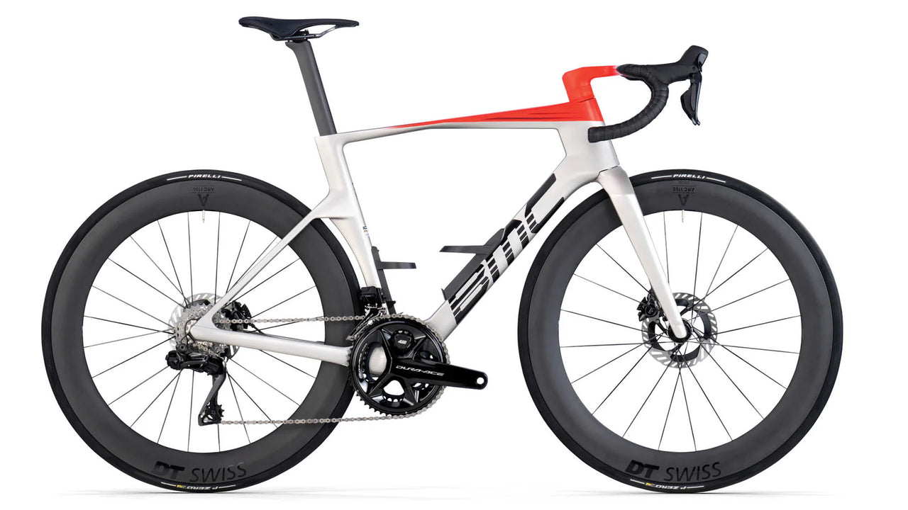 Bicicleta Teammachine R 01 TWO ARTIC SILVER-NEON RED 2026