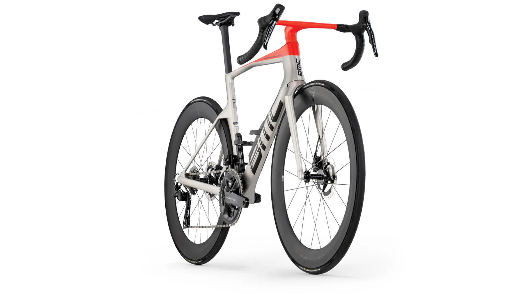 Bicicleta Teammachine R 01 TWO ARTIC SILVER-NEON RED 2026