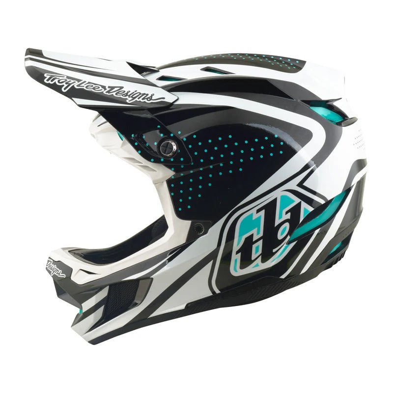 CASCO D4 POLYACRYLITE HELMET THE LINE CHARCOAL WHITE - Pidiendo Pista