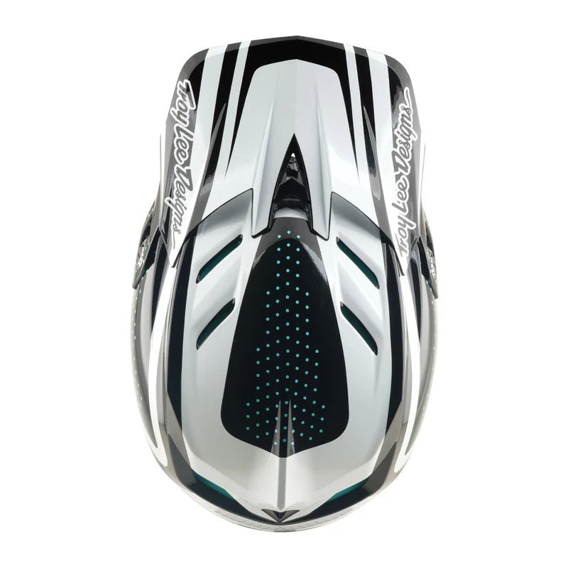 CASCO D4 POLYACRYLITE HELMET THE LINE CHARCOAL WHITE - Pidiendo Pista