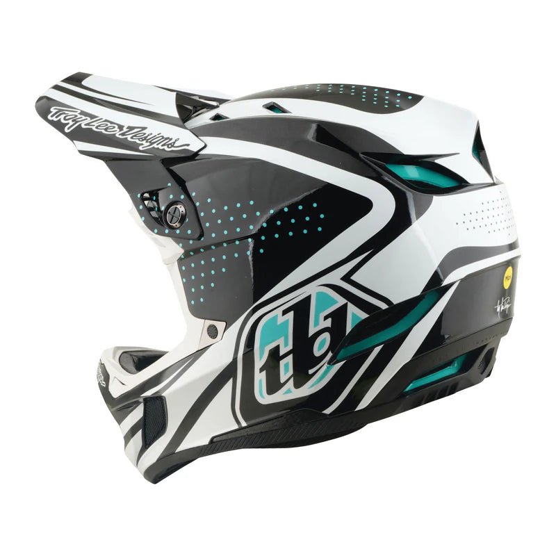 CASCO D4 POLYACRYLITE HELMET THE LINE CHARCOAL WHITE - Pidiendo Pista
