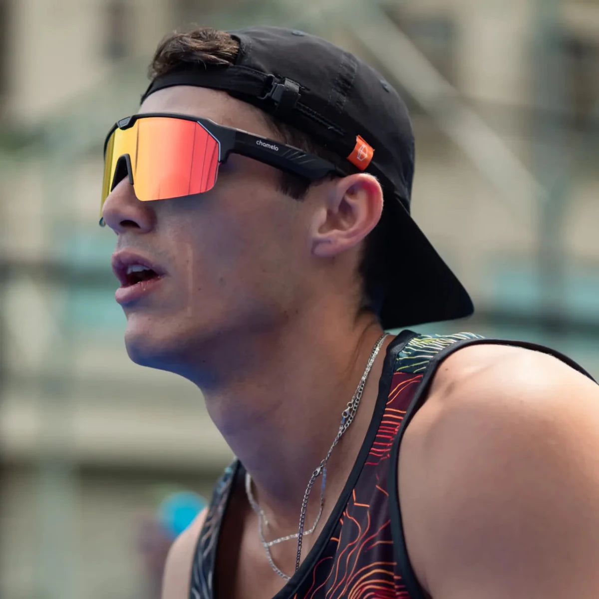 Gafas Music Shield, Black/Fire - Pidiendo Pista