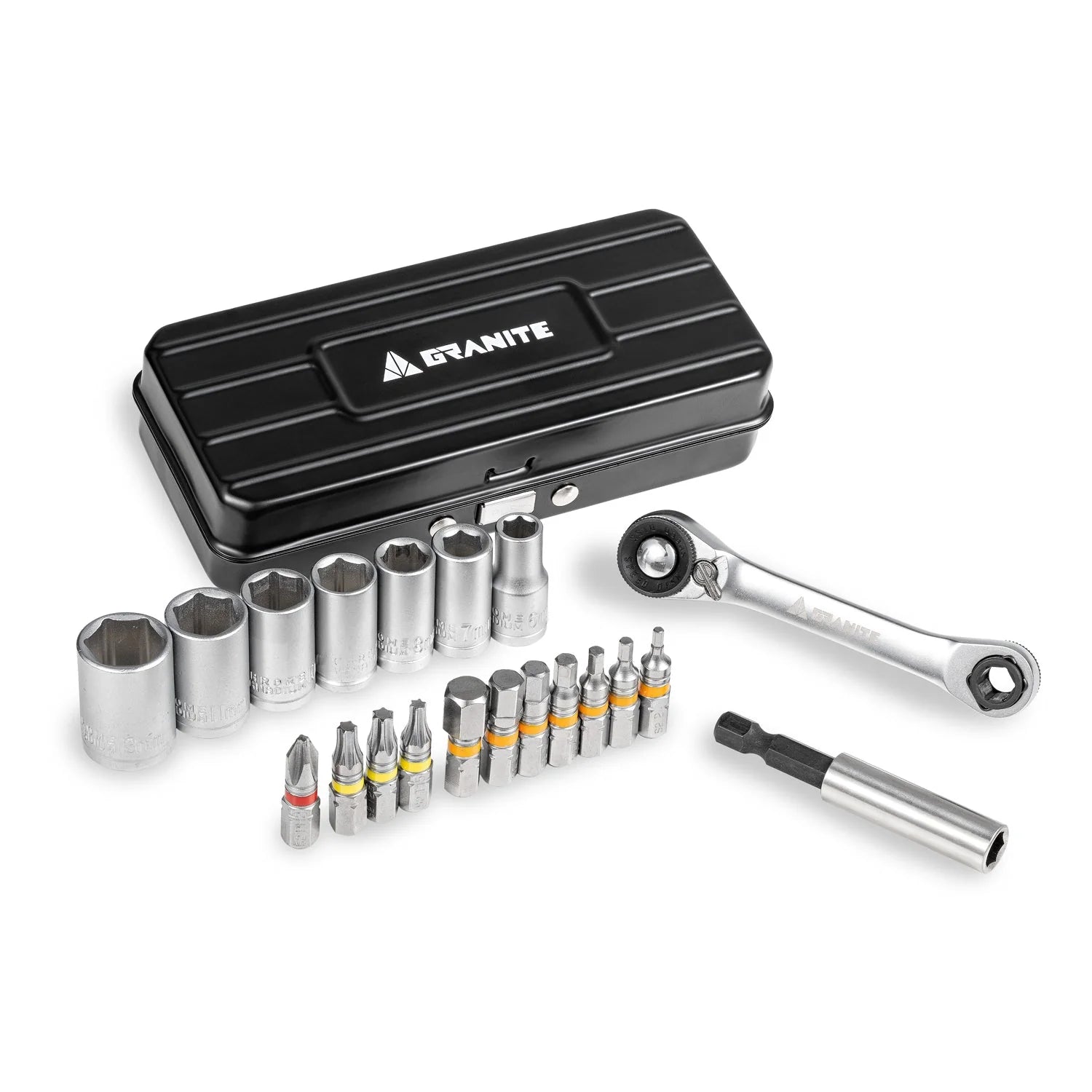 Kit Duet de Llave de Carraca con Puntas Hexagonales y Copas