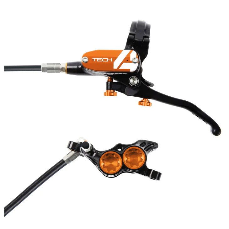 Freno Tech 4 E4 Disc Brake, Delantero y Trasero - 74mm, Naranja