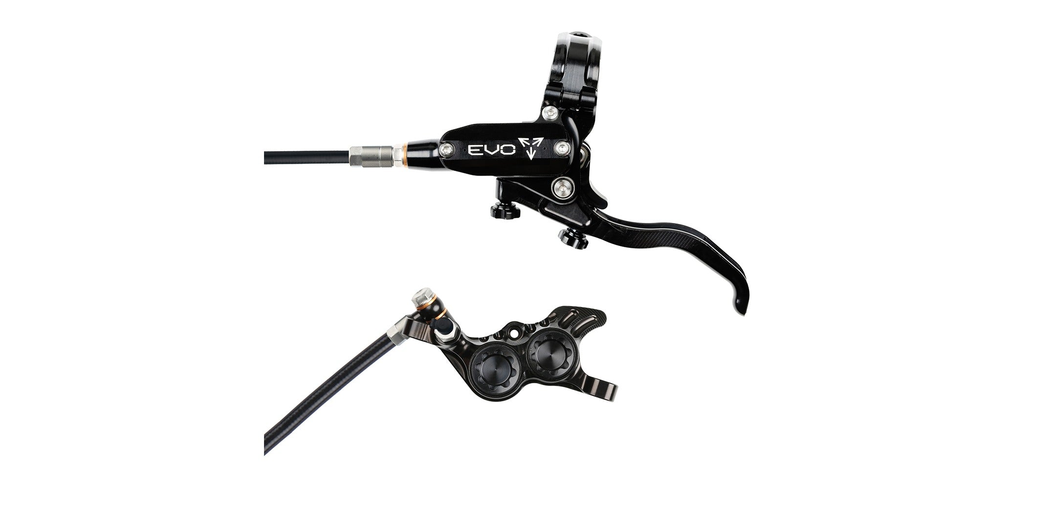 Freno Tech 4 EVO GR4 Disc Brake, Delantero y Trasero - 74mm, Negro