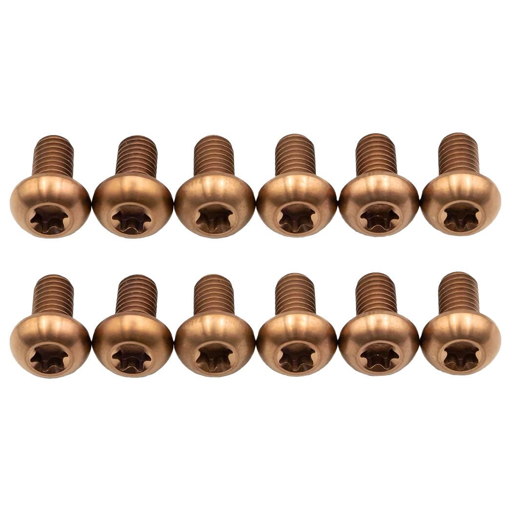 Tornillos de Titanio, para disco 6 Tornillos, Kit Copper, 12/uni - Pidiendo Pista