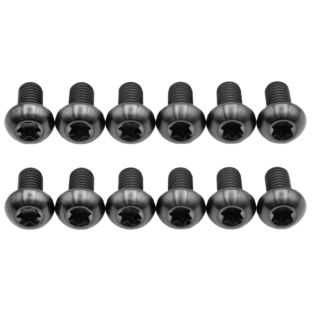 Tornillos de Titanio, para disco 6 Tornillos, Kit Negro, 12/uni - Pidiendo Pista