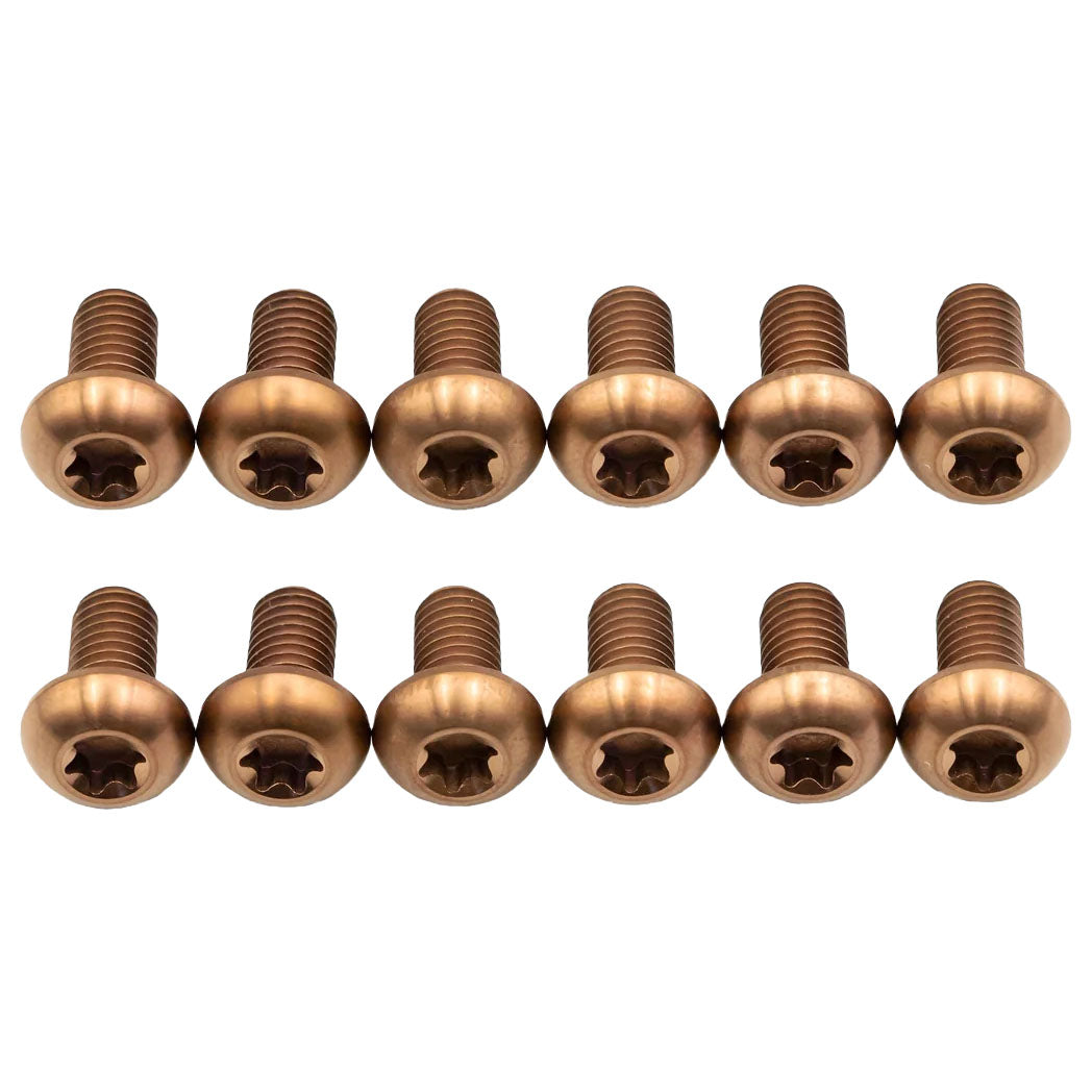 Tornillos de Titanio, para disco 6 Tornillos, Kit Copper, 12/uni