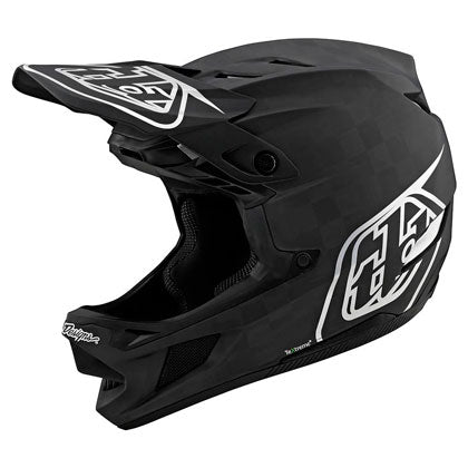 Casco D4 Carbono Stealth Negro Plateado