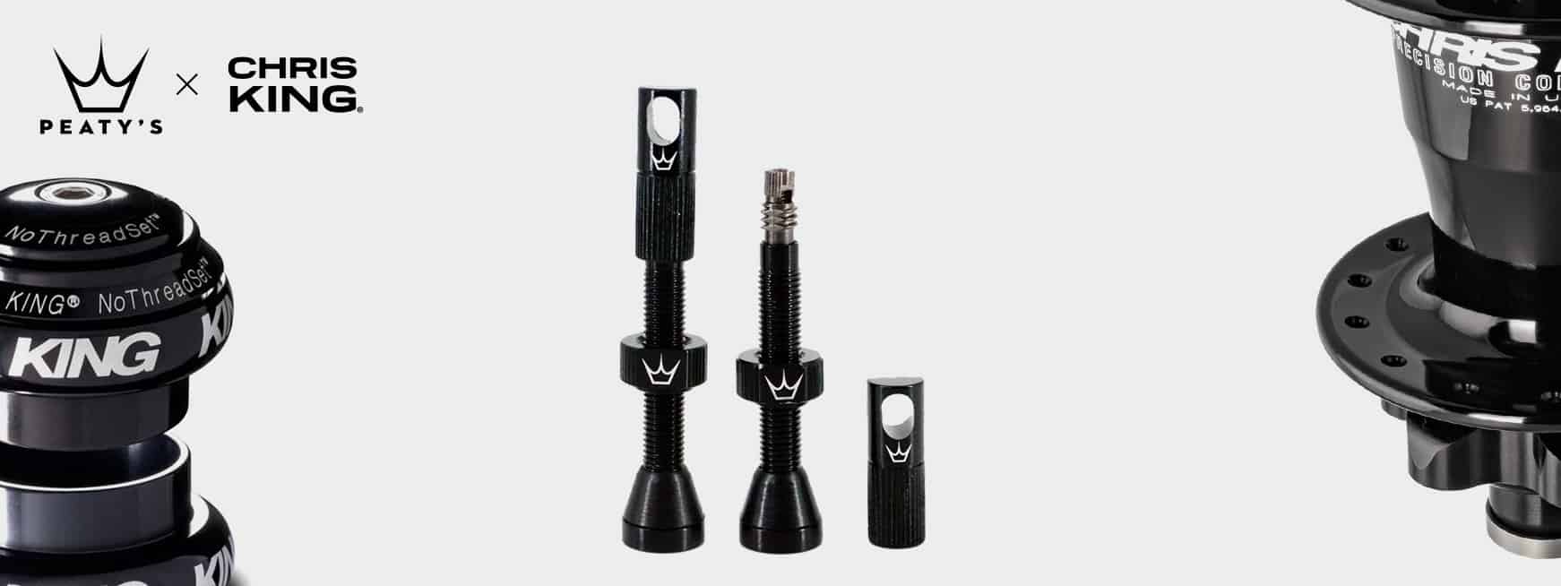 Válvulas con herramienta, 42 mm Negro