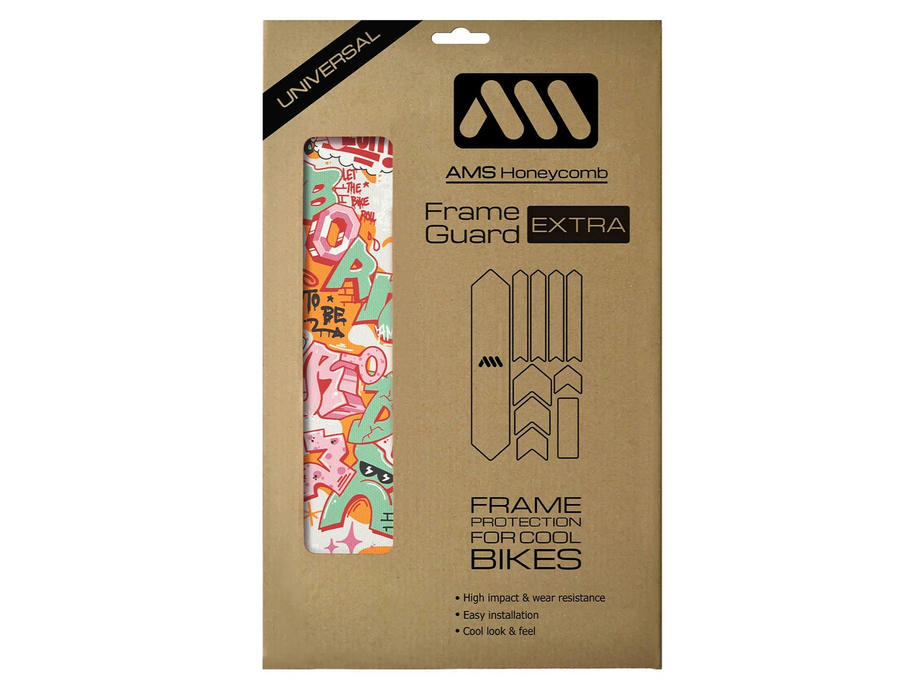 Protector Adhesivo Extra, Born to be Rider Rojo