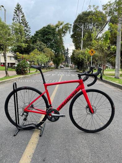 Bicicleta Specialized Tarmac SL6 Roja, Tiagra Disc, Talla 54