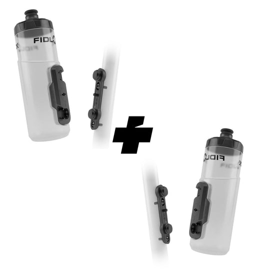 Combo x 2 kits magnéticos de botella FIDLOCK Twist 600ml, Clear