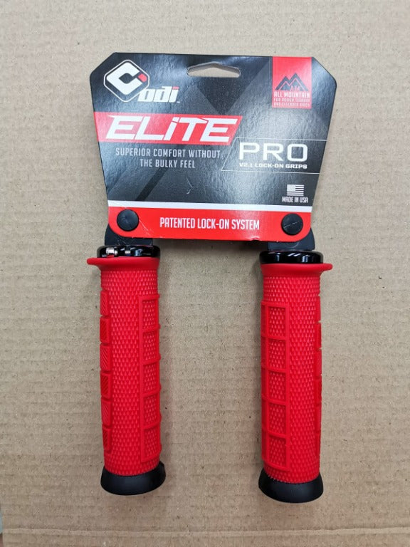 Grips Elite Pro Lock-On MTB, Rojo