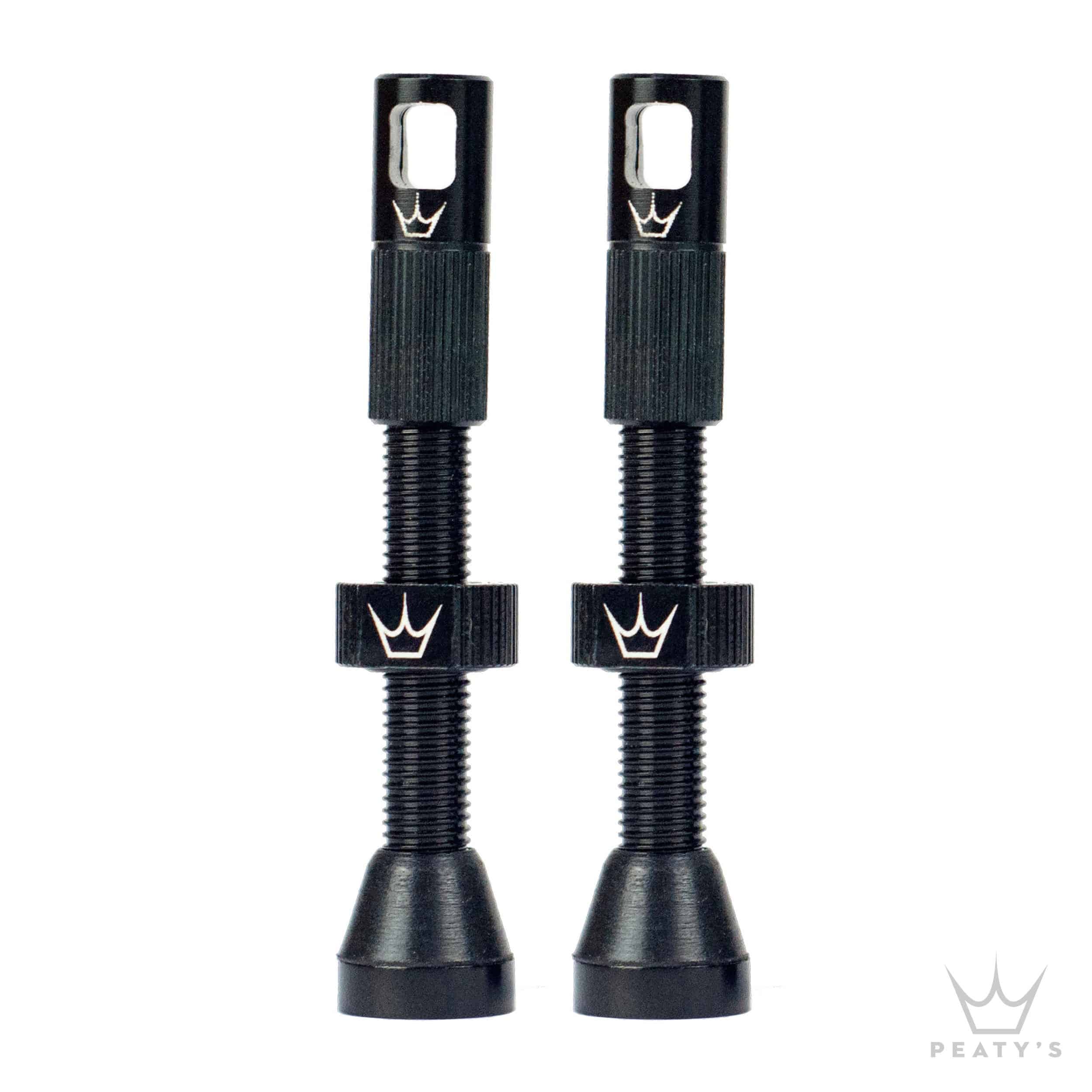 Válvulas con herramienta, 42 mm Negro