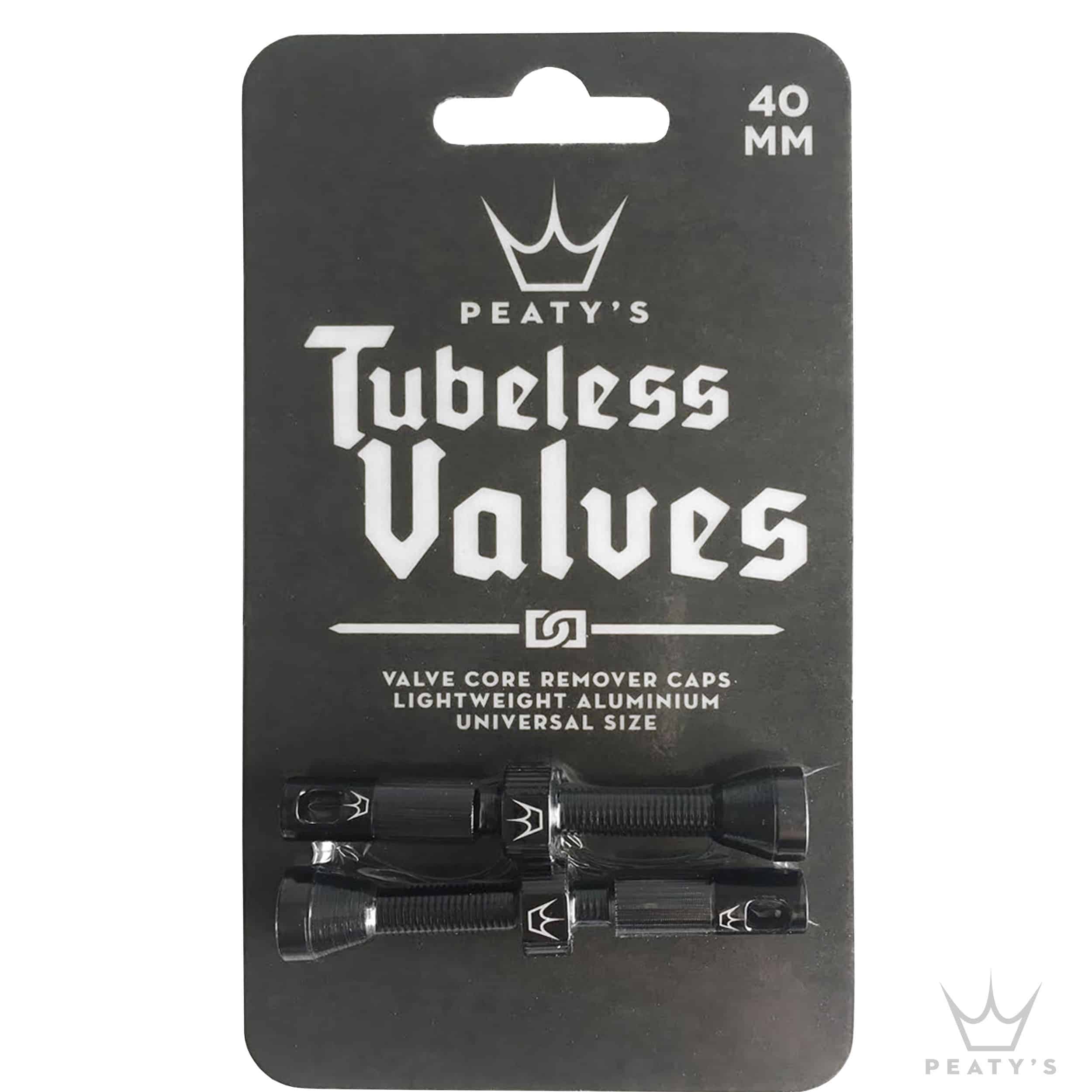 Válvulas con herramienta, 42 mm Negro