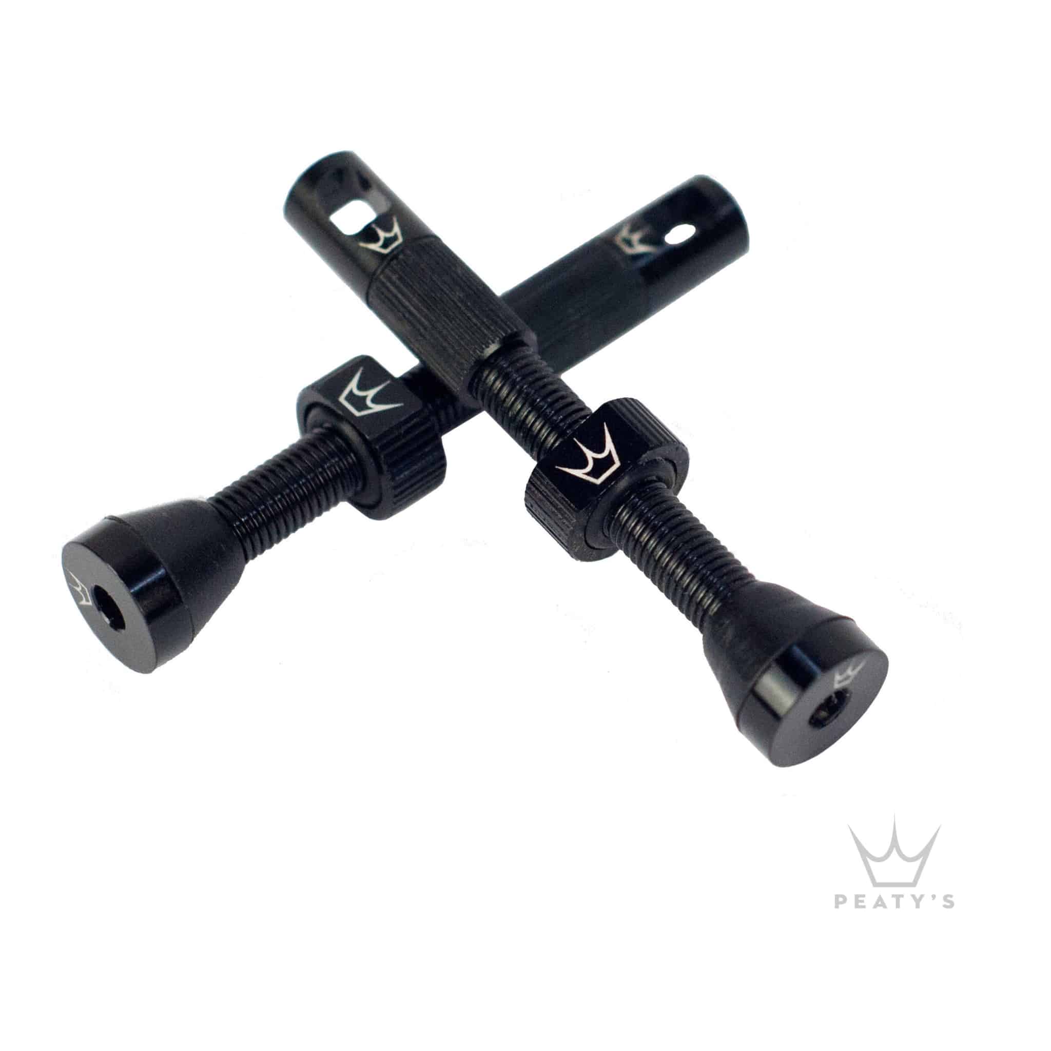 Válvulas con herramienta, 42 mm Negro