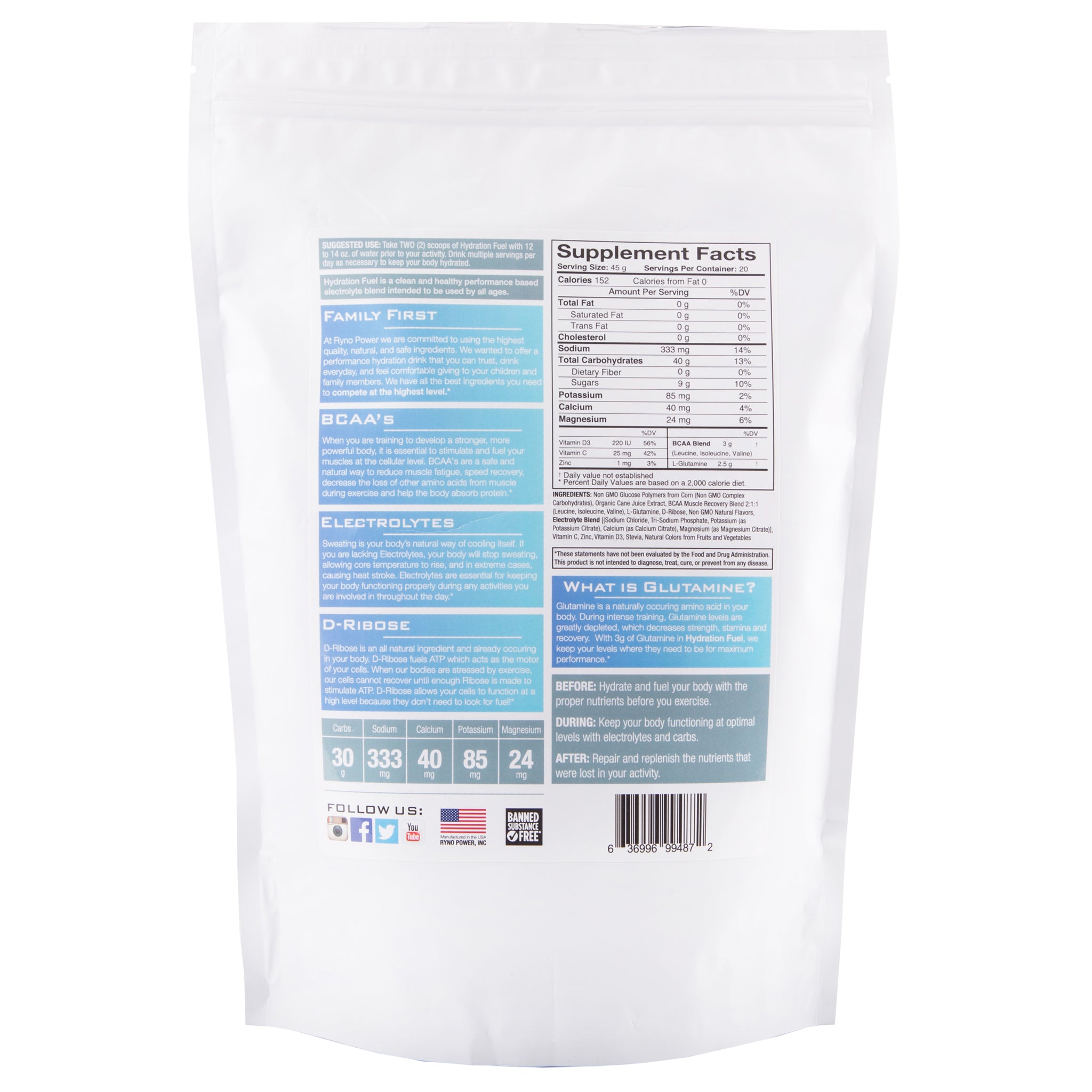 Hidratación Fuel, Lima-Limón 2 libras.